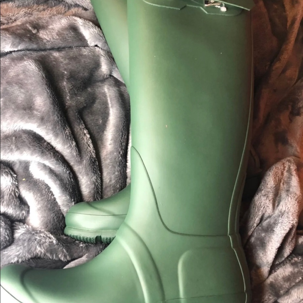 NEW Hunter Original green tall rain boots SIZE 7 8 10 - Picture 8 of 11
